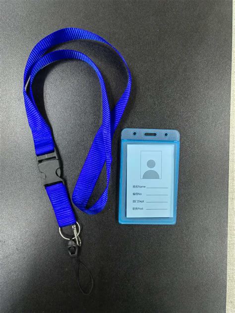 2CM Plain Shiny Thick ID Lace With Double Face ID Case 1 Set ID Sling