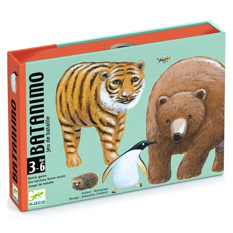 Djeco Le Jeu De Cartes La Bataille Avec Batanimo Chez Jeuxjouetsbois