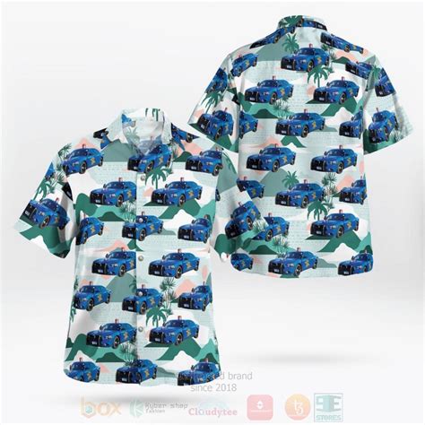 Michigan State Police Car Hawaiian Shirt Homefavo