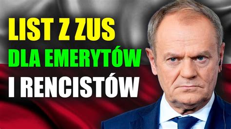 List z ZUS dla emerytów i rencistów Co zawiera ponad 8 milionów