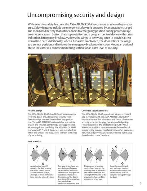 ASSA ABLOY Entrance Systems Catalogs Revolving Door ASSA ABLOY RD4A