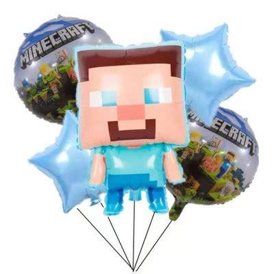 Balony Na 5 Urodziny Dekoracja Minecraft Cyfra 5 13221476040