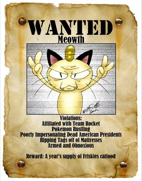 Meowth Pok Mon Fan Art Fanpop