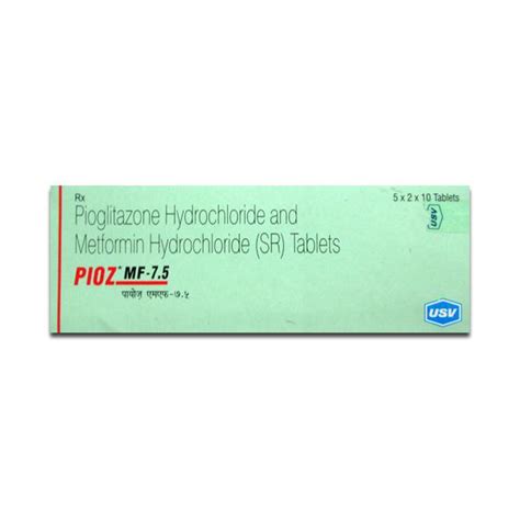 Buy Pioz Mf 75 Mg Tablet 10 Tab Online At Best Price In India