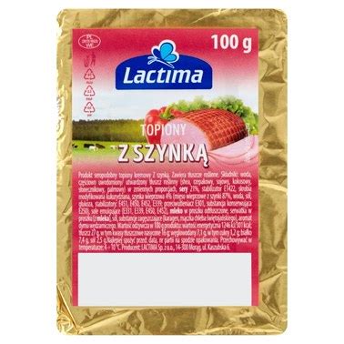 Lactima Produkt seropodobny topiony z szynką 100 g 13 TANIEJ