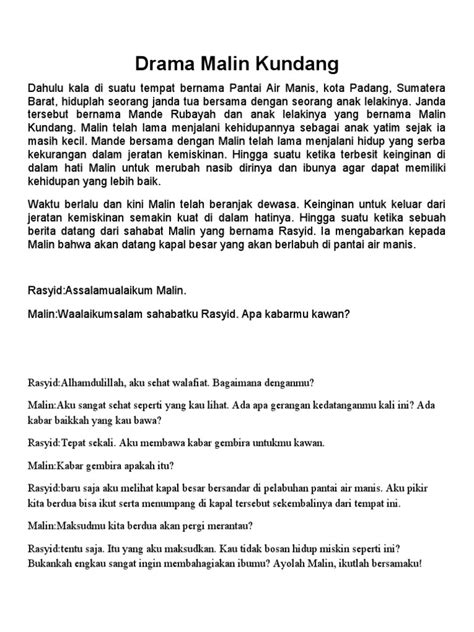 Drama Malin Kundang Pdf