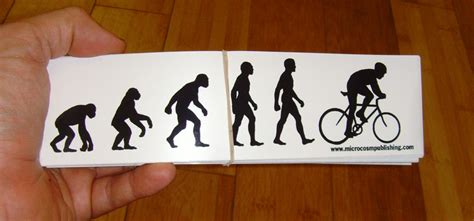 Sticker 087 Evolution Bicycle Microcosm Publishing