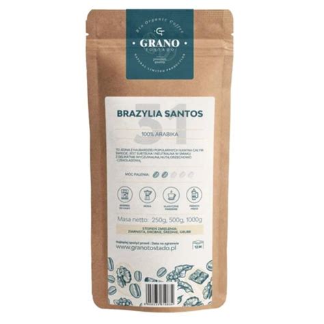 Grano Tostado Brazylia Santos Arabica Kg Kawa Mielona Niskie Ceny