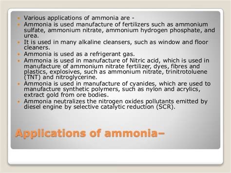 Ammonia chemical properties, applications, toxicity, safety tips