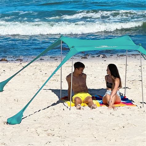 Amazon SUN NINJA Beach Tent Shelter With UPF50 Protection