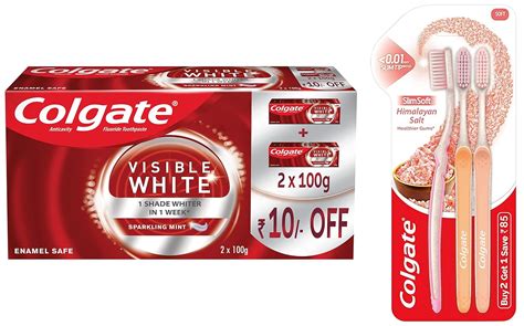 Buy Colgate Visible White Teeth Whitening Toothpaste Pack Of 200g