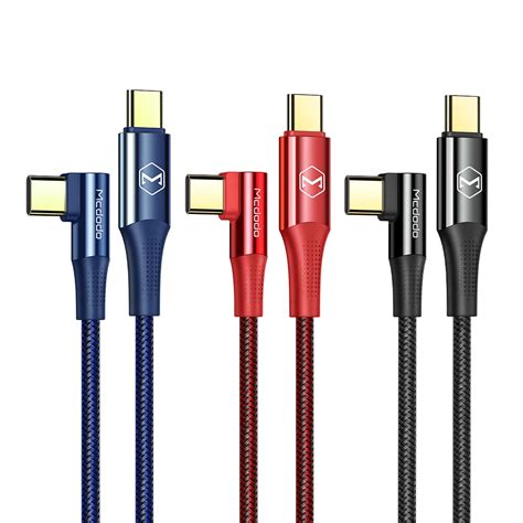 Mcdodo 100w Pd Cable Usb C To Usb C Cable Right Angle 100w 5a Pd Fast