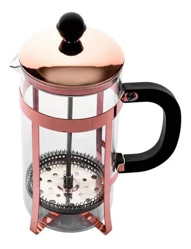 Cafeteira Prensa Francesa Rose Gold Em Vidro A O Inox Ml