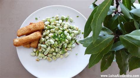 Favas Salteadas Em Azeite E Alho Barrinhas De Pescada Panada