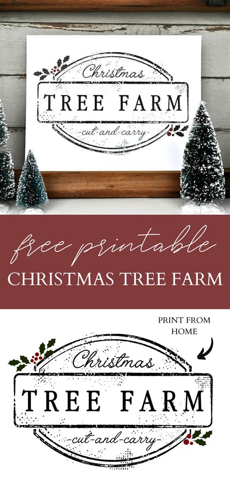 Christmas Tree Farm Sign Printable