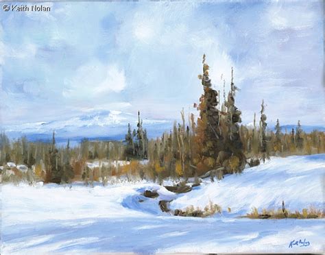 Oil Painting Snow Scenes at PaintingValley.com | Explore collection of ...