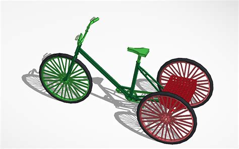 3d Design Bikeshare Trike Tinkercad