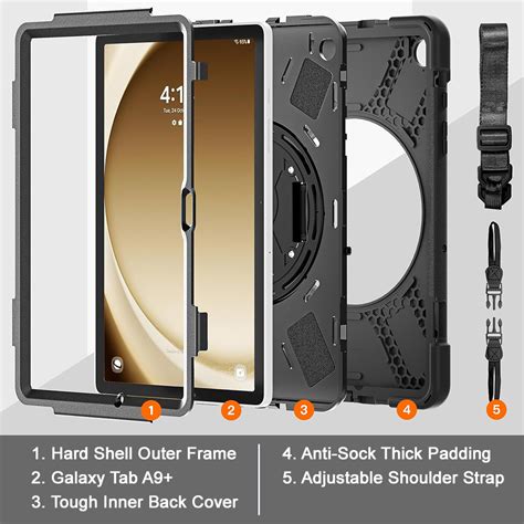 Hand Holder Strap Shockproof Case For Samsung Galaxy Tab A