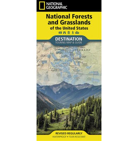 National Forests And Grasslands Of The United States Map National Geographic Black Hills