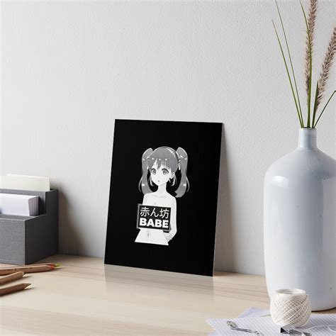 Aesthetic Manga Naked Kawaii Naked Pigtails Art Board Print For Sale