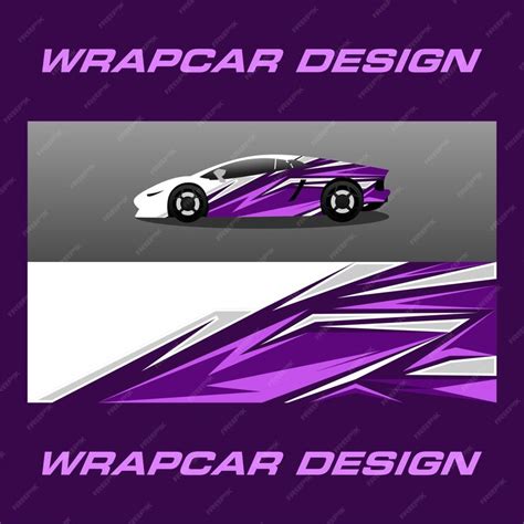 Premium Vector | Wrap car design vector theme template