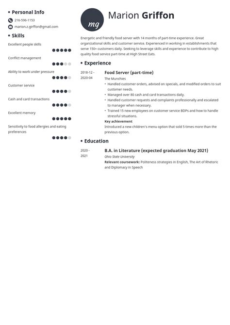 Student Part Time Job Resume Template Telegraph