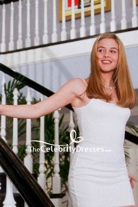 Alicia Silverstone White Little Bodycon Dress In Movie Clueless