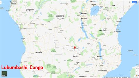 Lubumbashi Map Congo