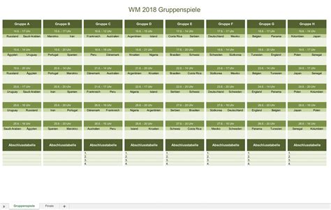 Spielplan Wm Alle Fussball Spiele Bersichtlich Erfassen