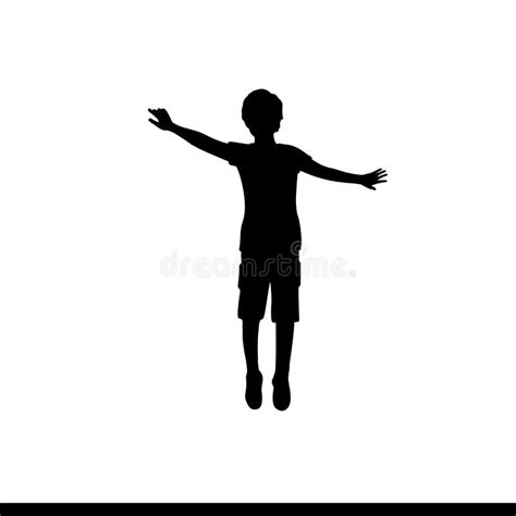 Boy Hands Up Silhouette Stock Illustrations 276 Boy Hands Up