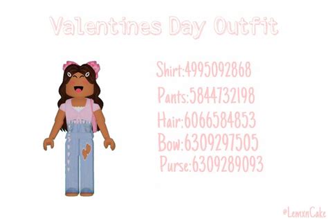 ︎ Valentines Day Outfit ︎ Roblox Roblox Valentine Decals Roblox Codes