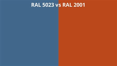 Ral 5023 Vs 2001 Ral Colour Chart Uk