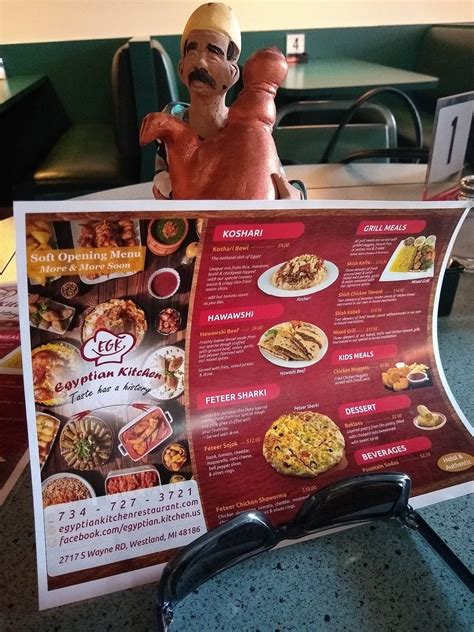 Menu At Egyptian Kitchen Restaurant Westland
