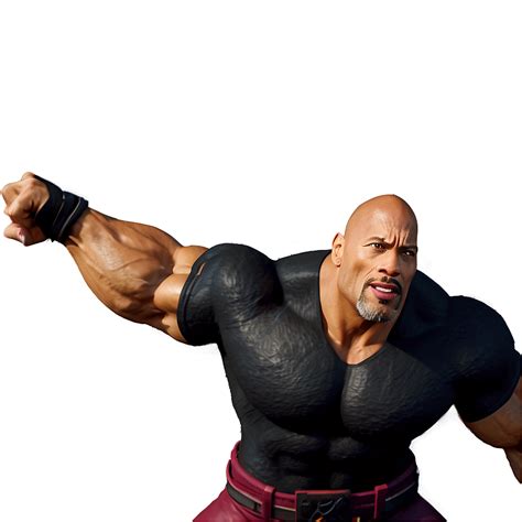 Download The Rock Animated Character Png 15