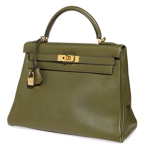 A VERT OLIVE LEATHER KELLY BAG HERMÈS 2000 Christie s