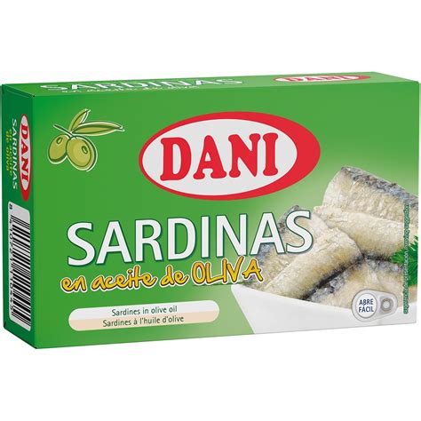 Sardinas En Aceite De Oliva Lata G Neto Escurrido Dani