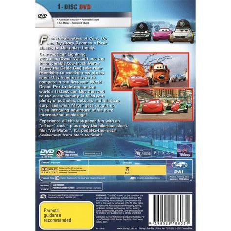 Disney Cars 2 - Disney Pixar Collection DVD | BIG W in 2022 | Pixar, Disney cars, The cable guy