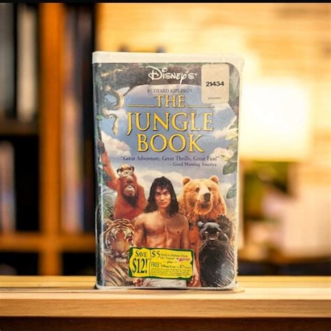 Disney Media Vintage Disneys The Jungle Book Vhs 995 Sealed Rudyard