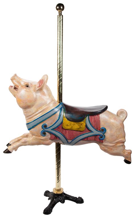 Lot Detail Dentzel Carousel Pig Philadelphia Ga Dentzel Company 1