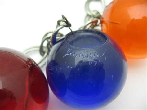 Sold Big Bold Color Lucite Acrylic Balls Vintage Necklace