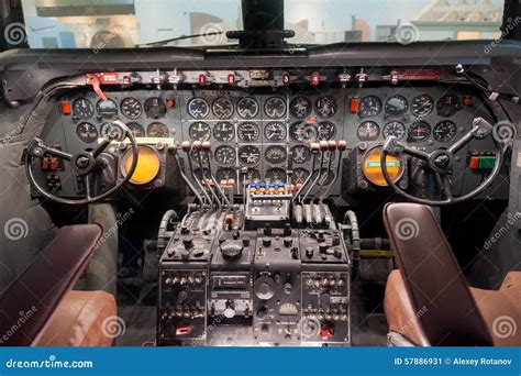 Airplane Interior, Cockpit View Inside the Airplane Editorial Photo - Image of altitude ...