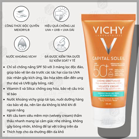 Kem Chống Nắng Cho Da Thường Da Khô Vichy Capital Soleil Velvety Cream