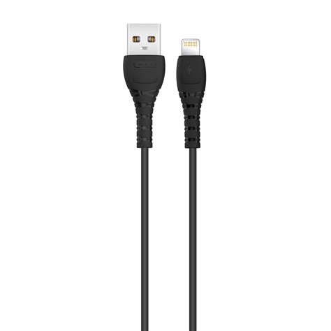 XO NB Q165 Lightning Kabel 3A 1m USB A Lightning Svart 99 Kr