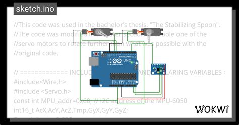 Self Stablizing Spoon Wokwi Arduino And ESP32 Simulator