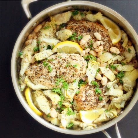 Quick Braised Chicken With White Beans And Artichokes The Dinner Shift