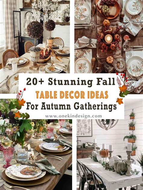 20 Stunning Fall Table Decor Ideas To Elevate Your Autumn Gatherings