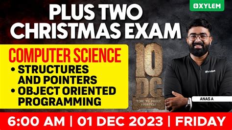 Plus Two Christmas Exam Computer Science Day 1 Xylem Plus Two