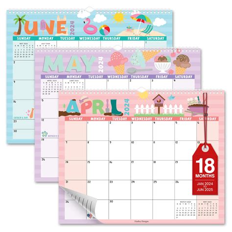 Snapklik Hadley Designs Doodle Large Wall Calendar 2024 2025 18