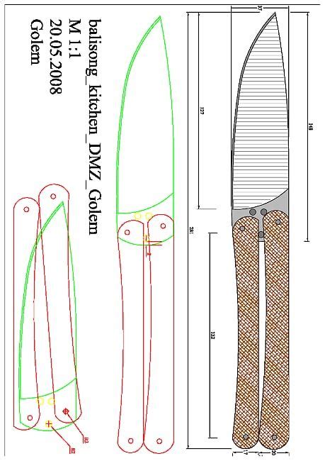 Golem Drawings Onedrive Knife Patterns Diy Knife Custom Knives