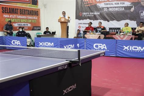 BUPATI MARWAN BUKA TURNAMEN TENIS MEJA BUPATI CUP 2023 TUNGGAL NON